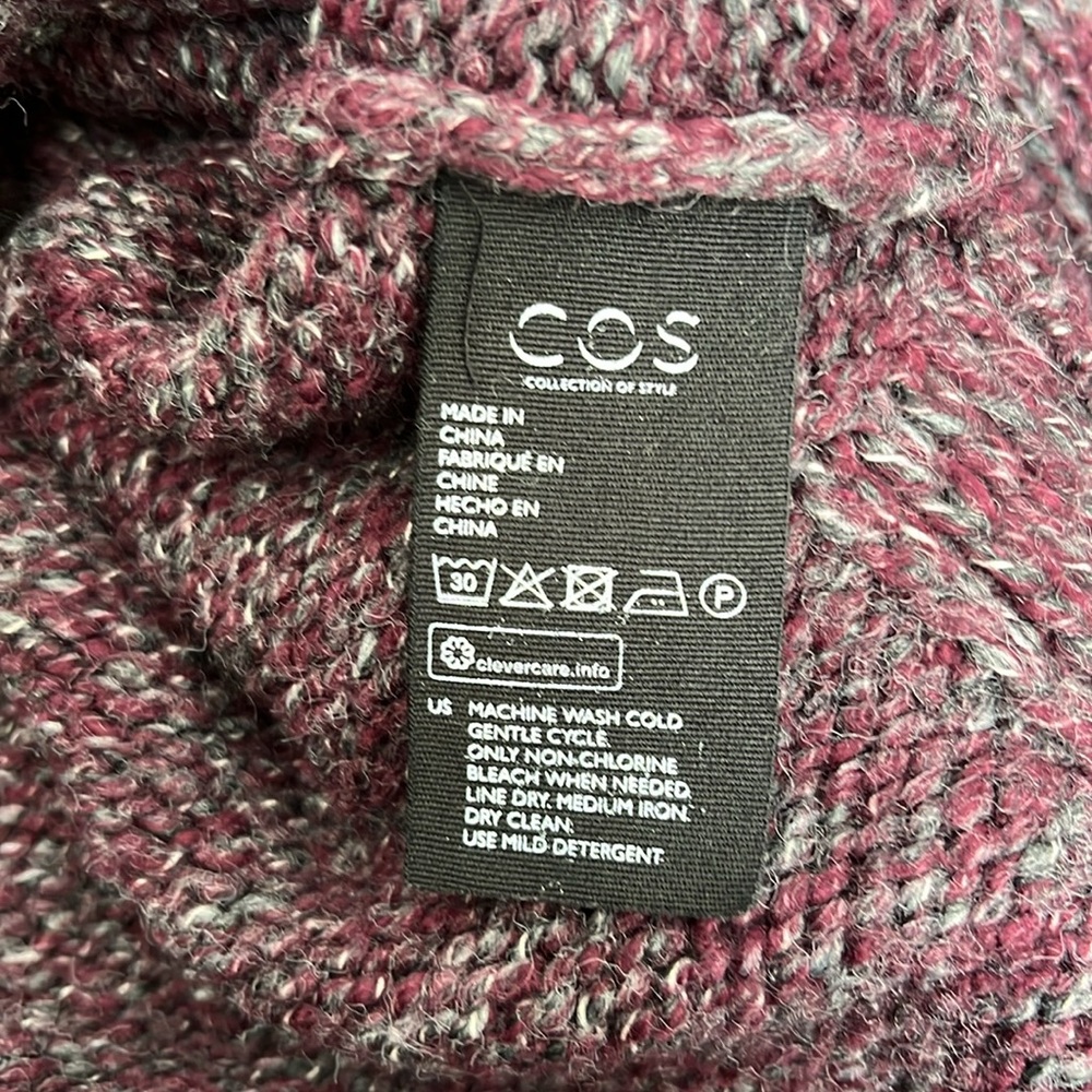 COS purple mixed yarn wool-blend sweater - Picture 6 of 7